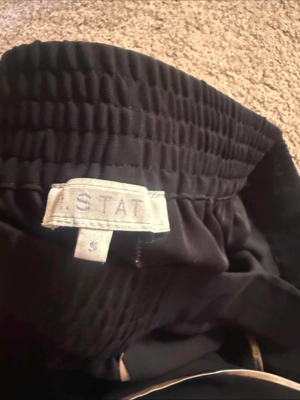1. State Black Jumpsuit with Gold Side Piping - Picture 4 of 4